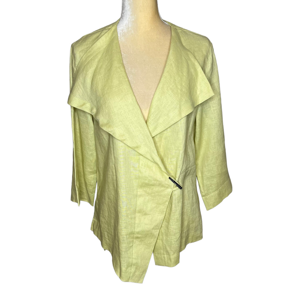 Connie's Moonlight in LA IC Connie K Lagenlook Linen Jacket Top Medium